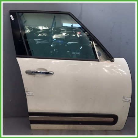 Porta Portiera Sportello Anteriore Destra DX BIANCO BIANCO VR 268 A FIAT 500L 73 Monovolume 2012 2018 Originale Usato