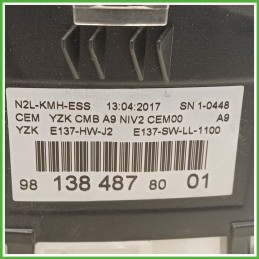 Quadro strumenti contachilometri tachimetro PEUGEOT 208 9825986180