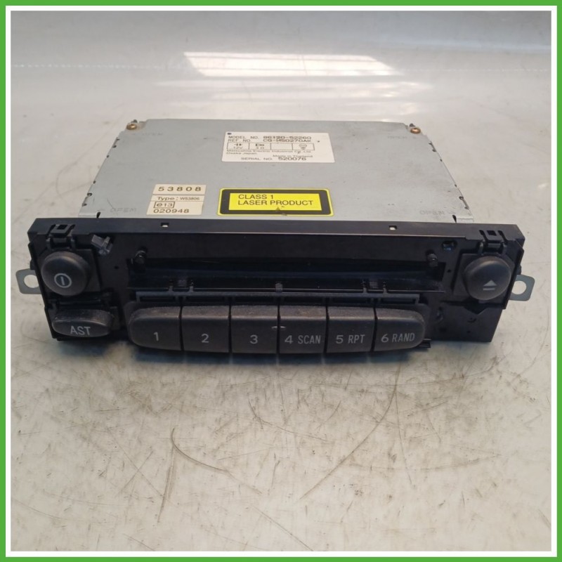 Autoradio TOYOTA YARIS VERSO 1.3 16V 8612052160 2003 2007 TOYOTA CQ-MS0270AK