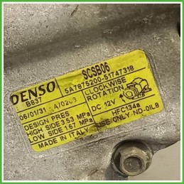 Compressore Clima AC Aria Condizionata DENSO SCSB06 LANCIA YPSILON TE 71797201