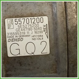 Compressore Clima AC Aria Condizionata DENSO GE447190-5040 OPEL CORSA S07 39006353