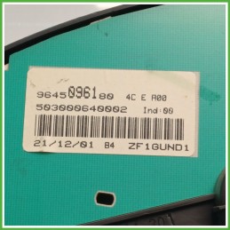 Quadro strumenti contachilometri tachimetro JAEGER 503000640002 PEUGEOT 206 1.1 6106EW