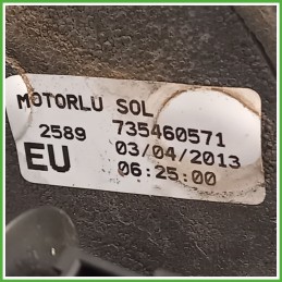 Specchio Specchietto Retrovisore Sinistro SX GOFFRATO CITROEN NEMO VU 2007 2016 Originale Usato