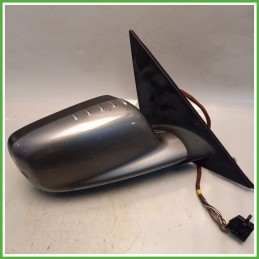Specchio Specchietto Retrovisore Destro DX GRIGIO SCURO STERLINGGRAU 472 BMW Serie 7 E65/E66 2001 2005 MAGNA Originale Usato