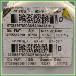 Cintura di Sicurezza Anteriore Sinistro SX (Lato Guida) FIAT PANDA 33 0.9 Turbo 735580859 2011 2017 TRW 3305212