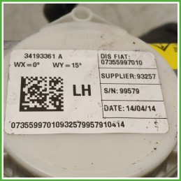 Cintura di Sicurezza Anteriore Sinistro SX (Lato Guida) FIAT 500L 73 1.3 MJT 735599701 2012 2018 TRW 33052211