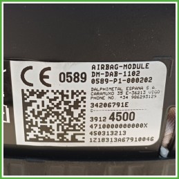 Airbag Guidatore Sinistro SX OPEL CROSSLAND X P17 1.5 YQ008155YX 2017 2018 TRW 34206793E