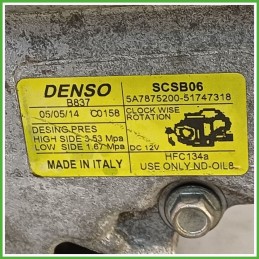 Compressore Clima AC Aria Condizionata DENSO SCSB06 FIAT PANDA 33 52060461