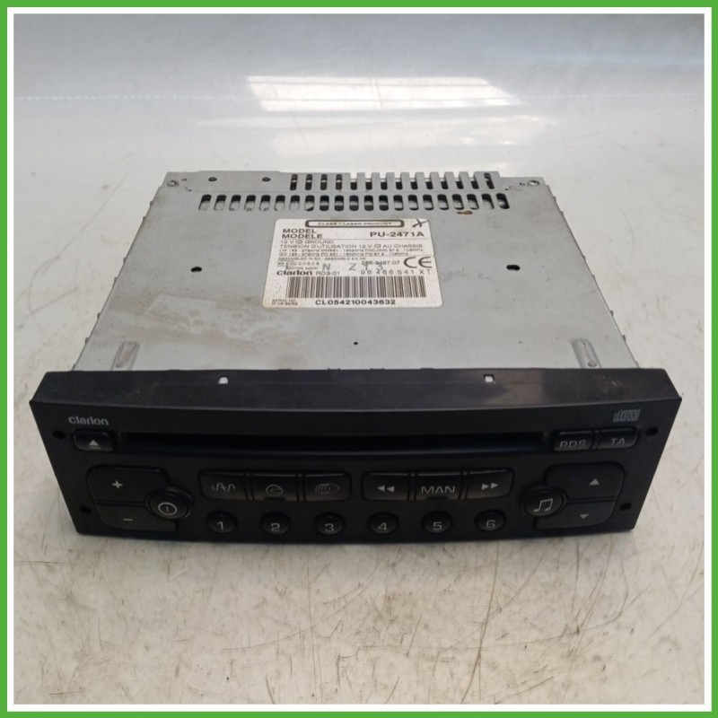 Autoradio PEUGEOT 307 2.0 6564N6 2001 2006 CLARION RD3-01