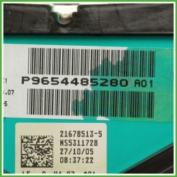 Quadro strumenti contachilometri tachimetro SAGEM 21678513-5 PEUGEOT 307 1.6 16V 6103K3
