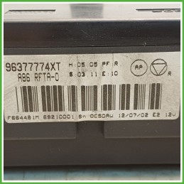 Comandi Clima AC Riscaldamento Condizionatore VALEO CITROEN C3 1a Serie 1.4 96377774XT 2002 2005