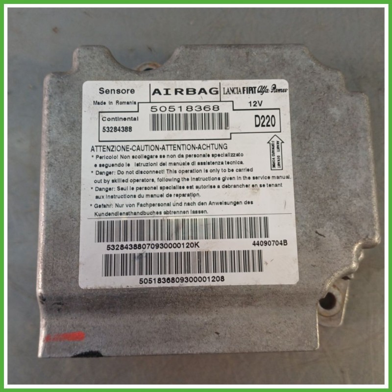 Centralina Airbag CONTINENTAL 53284388 ALFA ROMEO MiTo X6 1.4 50518368 2008 2011