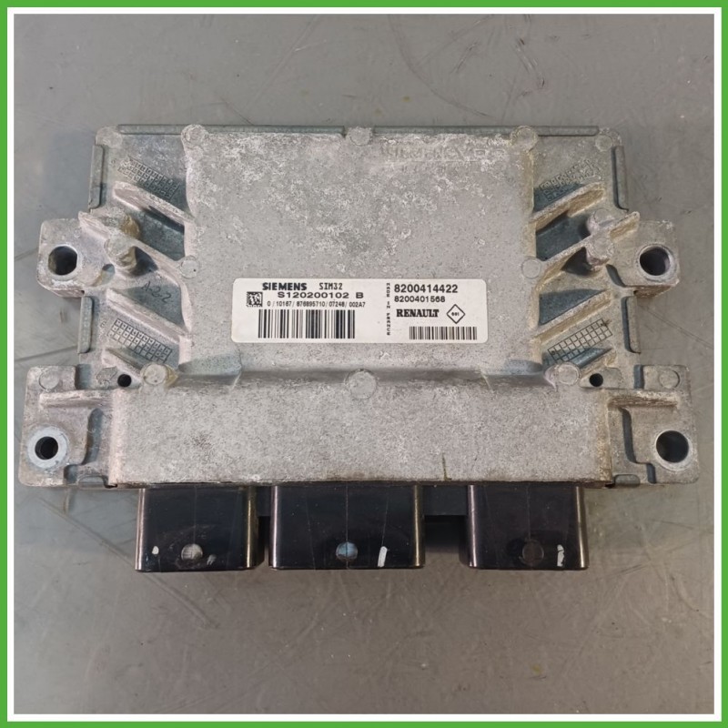 Centralina Motore Iniezione ECU SIEMENS S120200102B RENAULT MODUS 1a Serie 1.2 16V 55kw 8200414422 2004 2008