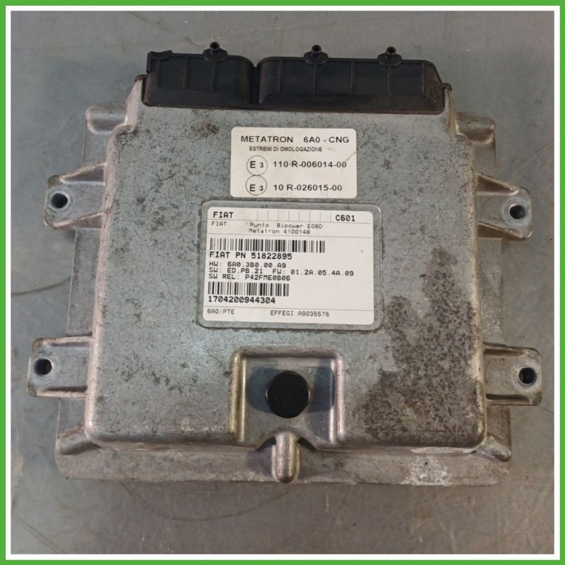 Centralina Motore Iniezione GAS METATRON 4100148 FIAT PUNTO CLASSIC 2U 1.2 44kw 51822895 2007 2011