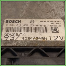 Centralina Motore Iniezione ECU BOSCH 0281012858 ALFA ROMEO 147 W8 1.9 JTD 88kw 55204754 2004 2011