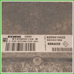 Centralina Motore Iniezione ECU SIEMENS S120200102B RENAULT MODUS 1a Serie 1.2 16V 55kw 8200414422 2004 2008