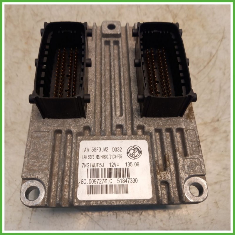 Centralina Motore Iniezione ECU MAGNETI MARELLI IAW5SF3.M2 FIAT GRANDE PUNTO 4C 1.4 57kw 51847330 2008 2011