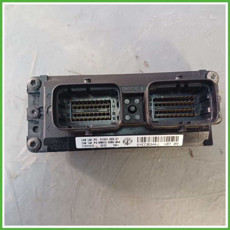 Centralina Motore Iniezione ECU MAGNETI MARELLI IAW5AF.P4 FIAT PUNTO CLASSIC 2U 1.2 44kw 51827446 2007 2011