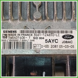 Centralina Motore Iniezione ECU SIEMENS 5WS4014EE-T FORD FIESTA CBK 1.4 50kw 1303232 2002 2005