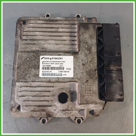 Centralina Motore Iniezione ECU MAGNETI MARELLI MJD6F3.PI FIAT GRANDE PUNTO 4C 1.3 MJT 55kw 51825024 2008 2011