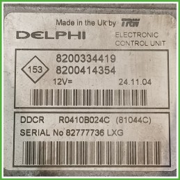 Centralina Motore Iniezione ECU DELPHI R040B024C RENAULT SCENIC 2a Serie 1.5 dCi 74kw 7711497052 2003 2009