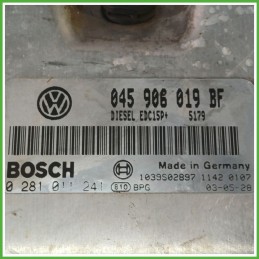 Centralina Motore Iniezione ECU BOSCH 0281011241 VOLKSWAGEN POLO 9N 1.4 TDI 55kw 045906019BF 2001 2005