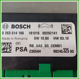 Centralina Parcheggio Assistito BOSCH 0263014166 OPEL CROSSLAND X P17 1.5 9824532580 2017 2018
