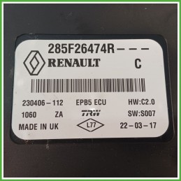 Centralina Freno di Stazionamento TRW 230406-112 RENAULT KADJAR 1.5 dCi 285F26474R 2015 2018