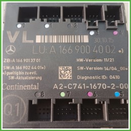 Centralina Confort Abitacolo CONTINENTAL A2-C741-1670-2-00 MERCEDES-BENZ Classe GLA X156 A1669004002 2014 2017
