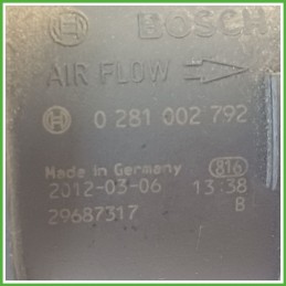 Debimetro Misuratore Massa Aria BOSCH 0281002792 ALFA ROMEO 147 W8 1.9 JTD 51782034 2004 2011