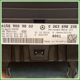 Quadro strumenti contachilometri tachimetro BOSCH 0263698235 MERCEDES-BENZ Classe GLA X156 A1569009802