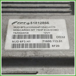 Centralina Motore Iniezione ECU MAGNETI MARELLI MJD6F3.H1 FIAT FIORINO 3N 1.3 MJT 55kw 51862586 2007 2016