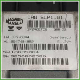 Centralina Motore Iniezione ECU MAGNETI MARELLI IAW6LP1.01 PEUGEOT 307 2.0 16V 100kw 1940AF 2001 2006