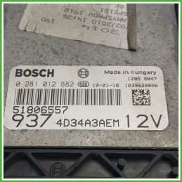 Centralina Motore Iniezione ECU BOSCH 0281012882 ALFA ROMEO 147 W8 1.9 JTD 88kw 51806558 2004 2011