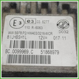Centralina Motore Iniezione ECU MAGNETI MARELLI IAW5SF8.P2 FIAT PUNTO EVO 3J 1.4 57kw 51868979 2009 2013