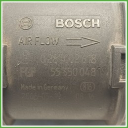 Debimetro Misuratore Massa Aria BOSCH 0281002618 FIAT DOBLO 3C 1.9 JTD 51782033 2005 2011