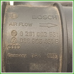 Debimetro Misuratore Massa Aria BOSCH 0281002531 VOLKSWAGEN POLO 9N 1.4 TDI 038906461B 2001 2005