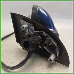 Specchio Specchietto Retrovisore Sinistro SX BLU PEUGEOT 307 2001 2006 FICOSA FICOMIRRORS Originale Usato