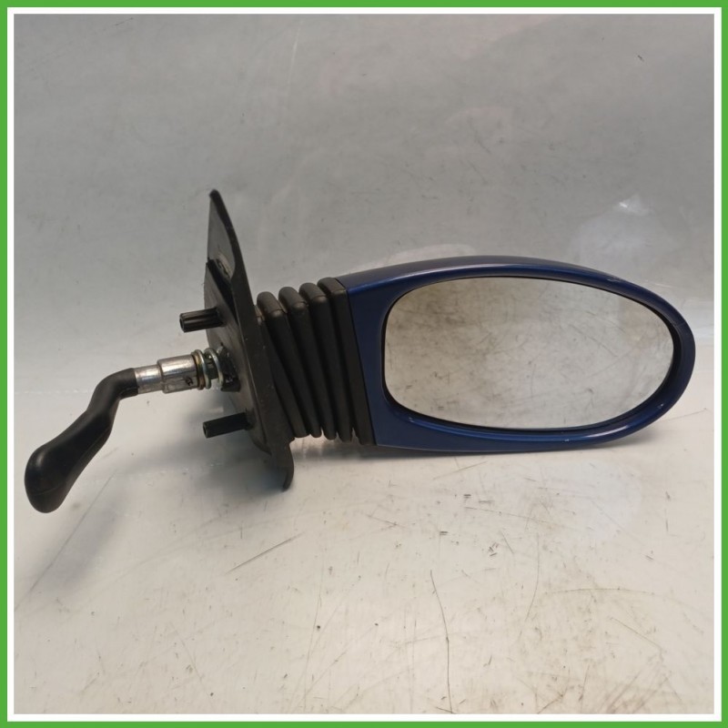 Specchio Specchietto Retrovisore Destro DX BLU FIAT SEICENTO 1E 1998 2005 MAGNETI MARELLI Originale Usato
