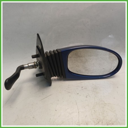 Specchio Specchietto Retrovisore Destro DX BLU FIAT SEICENTO 1E 1998 2005 MAGNETI MARELLI Originale Usato