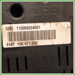 Quadro strumenti contachilometri tachimetro VDO 11080304091 ALFA ROMEO 147 W8 1.9 JTD 156071227