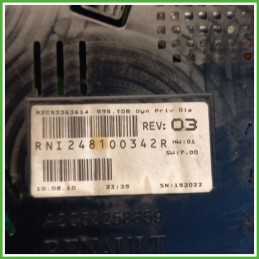 Quadro strumenti contachilometri tachimetro VDO A2C53363614 RENAULT MEGANE 3a Serie 1.5 dCi 248104378R