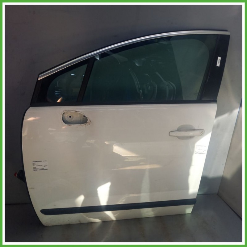 Porta Portiera Sportello Anteriore Sinistra SX EWP BIANCO BANCHISA PEUGEOT 3008 SUV 2009 2013 Originale Usato