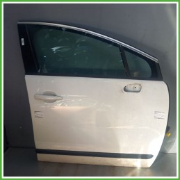 Porta Portiera Sportello Anteriore Destra DX EWP BIANCO BANCHISA PEUGEOT 3008 SUV 2009 2013 Originale Usato