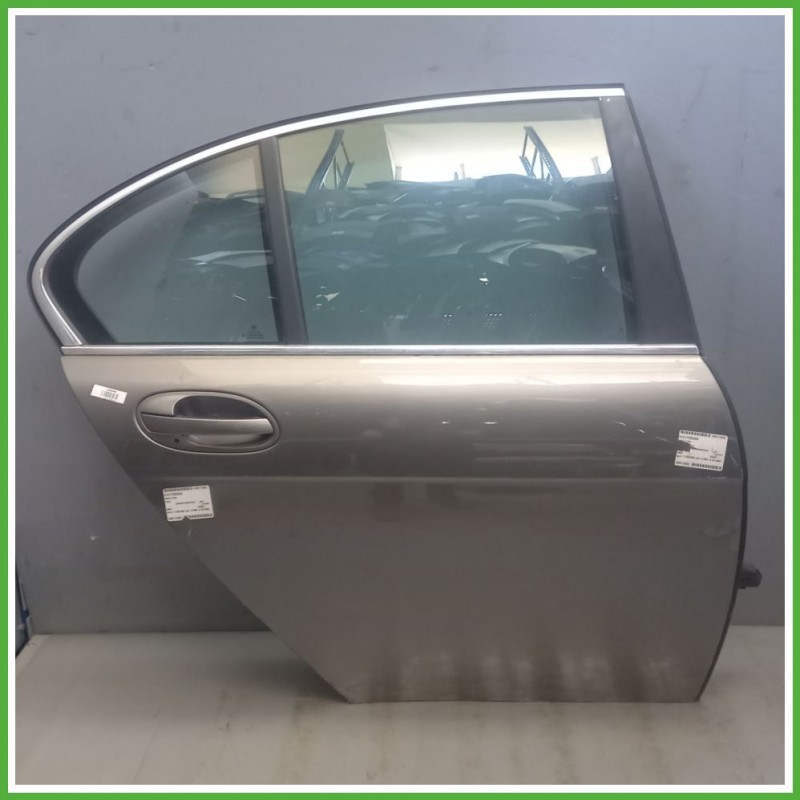 Porta Portiera Sportello Posteriore Destra DX GRIGIO SCURO STERLINGGRAU 472 BMW Serie 7 E65/E66 2001 2005 Originale Usato