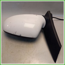 Specchio Specchietto Retrovisore Sinistro SX BIANCO GAZ OPEL ASTRA P10 2009 2015 SMR Originale Usato
