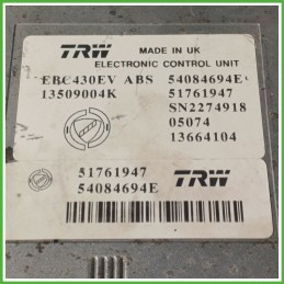Centralina ABS Modulo Pompa TRW EBC430EV 71754798 LANCIA YPSILON TE Originale Usato