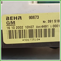 Comandi Clima AC Riscaldamento Condizionatore BEHR 90673 OPEL ZAFIRA T98 2.2 16V 24459930 1999 2005