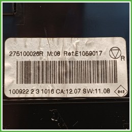 Comandi Clima AC Riscaldamento Condizionatore VALEO RENAULT SCENIC 3a Serie 1.5 dCi 275100026R 2009 2013
