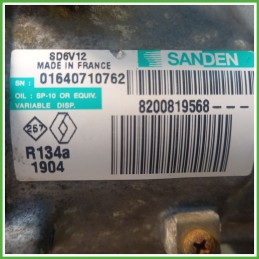 Compressore Clima AC Aria Condizionata SANDEN SD6V12 RENAULT MODUS 1a Serie 8200819568